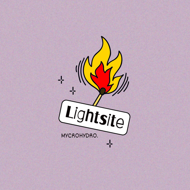 Emblem with Burning Match Logoデザインテンプレート