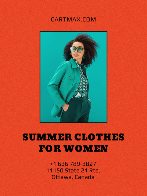 Summer Sale Announcement Poster US tervezősablon