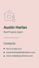 Real Property Agent Services Offer in Pink