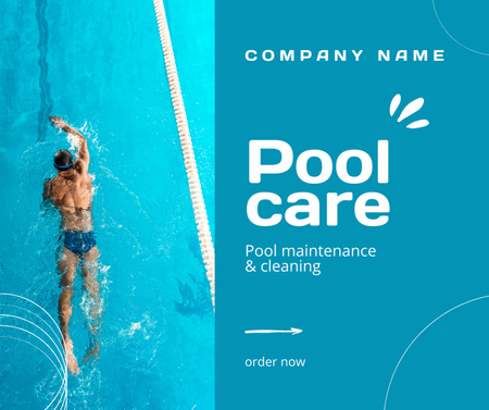 Sport Pool Maintenance and Setting Up Facebook Design Template