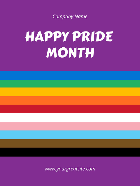 Plantilla de diseño de LGBT Education Announcement with Bright Colors Poster 36x48in 
