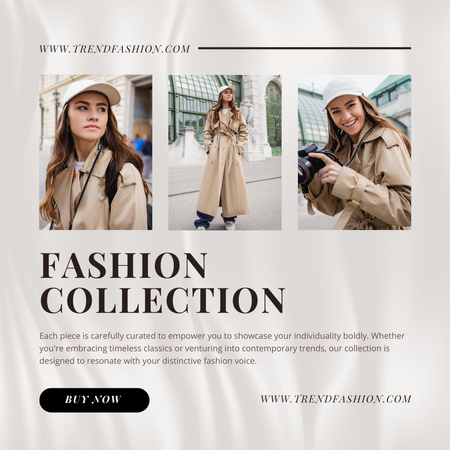 Designvorlage modekollektion für Instagram