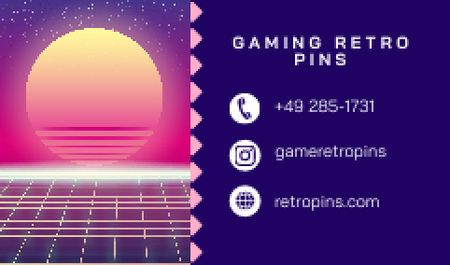 Plantilla de diseño de Gaming Shop Ad Business card 