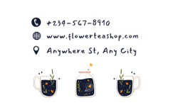 Flower Tea Shop Offer in Blue