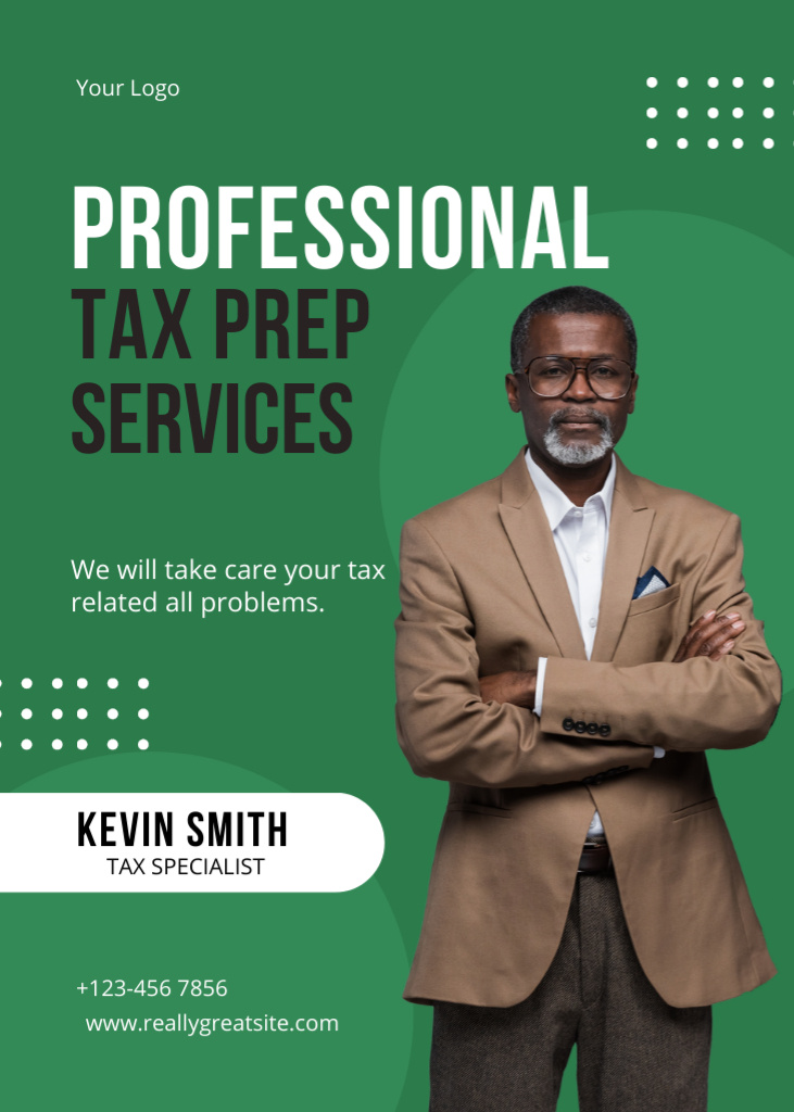 Offer of Professional Tax Services Flayer tervezősablon