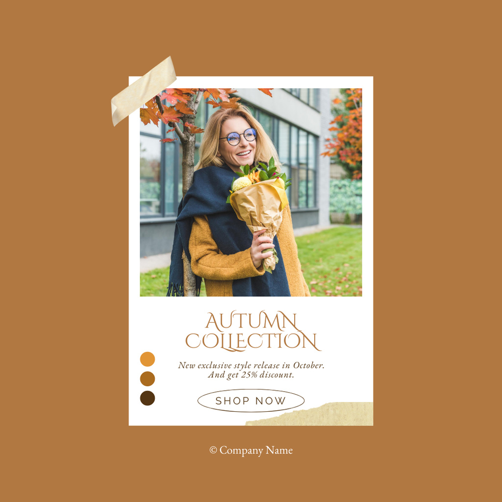 Autumn Collection for Women Instagram Design Template