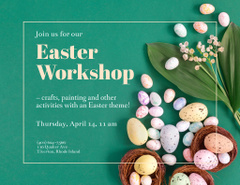 Easter Art Course Workshop on Green
