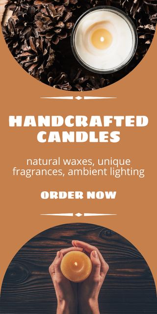 Exquisite Candle Collection Sale Offer Graphic Πρότυπο σχεδίασης