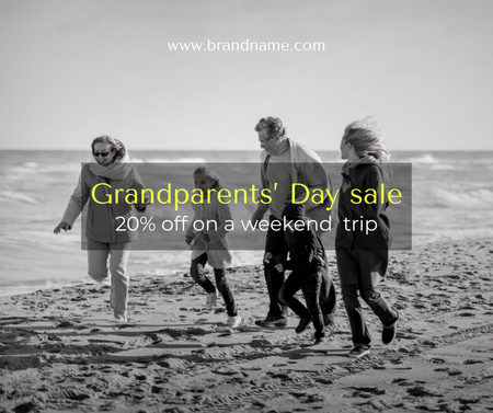 Platilla de diseño Grandparent's Day Sales Announcement Facebook