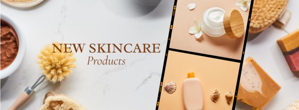 New Scincare Products Offer Facebook cover Πρότυπο σχεδίασης