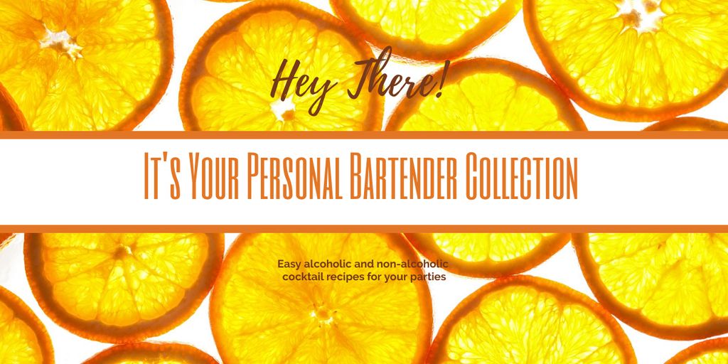 Plantilla de diseño de Bartender collection with Citrus Slices Image 