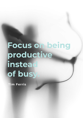 Ontwerpsjabloon van Poster van Citation about being productive