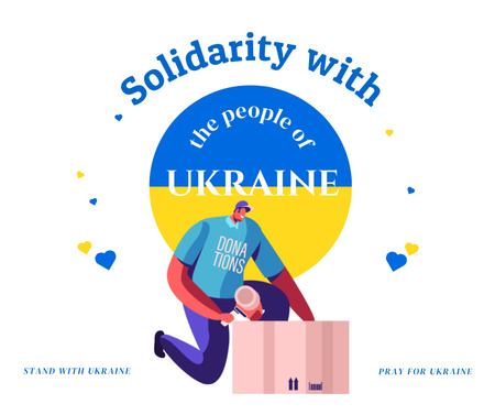 Solidarity with the People of Ukraine Facebook Design Template