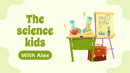 Plantilla de diseño de The science kids Youtube Thumbnail 