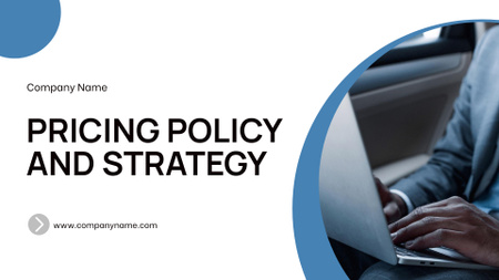 Template di design Informazioni sulla politica e la strategia dei prezzi Presentation Wide