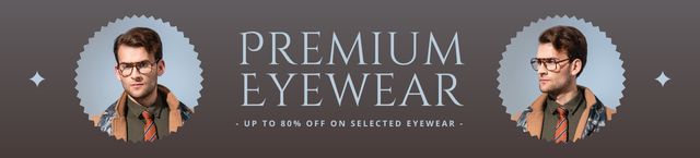 Plantilla de diseño de Offer of Premium Eyewear Ebay Store Billboard 