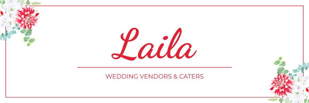Staff and Catering Service for Weddings Email header – шаблон для дизайну