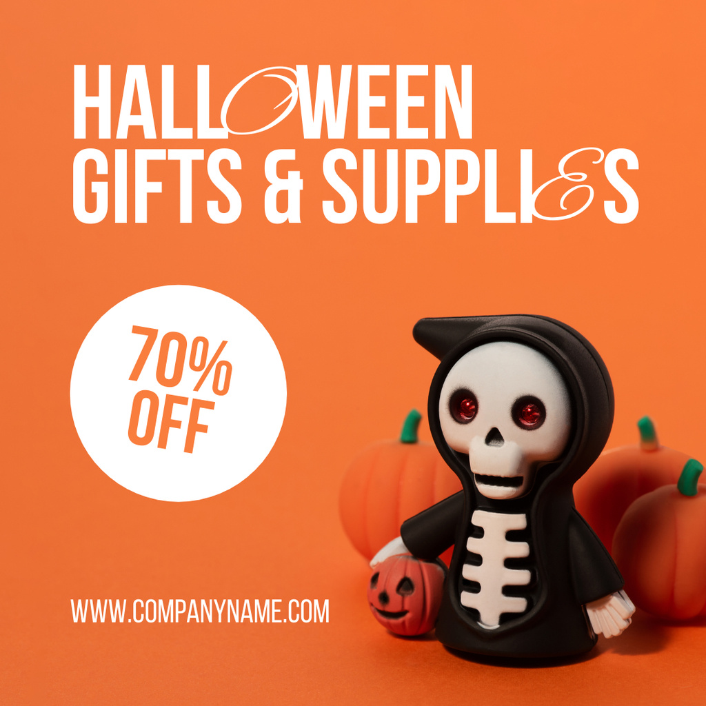 Modèle de visuel Halloween Gifts Offer - Instagram