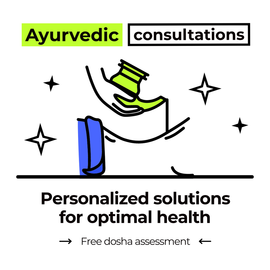 Platilla de diseño Pro Ayurvedic Consultations With Catchphrase LinkedIn post
