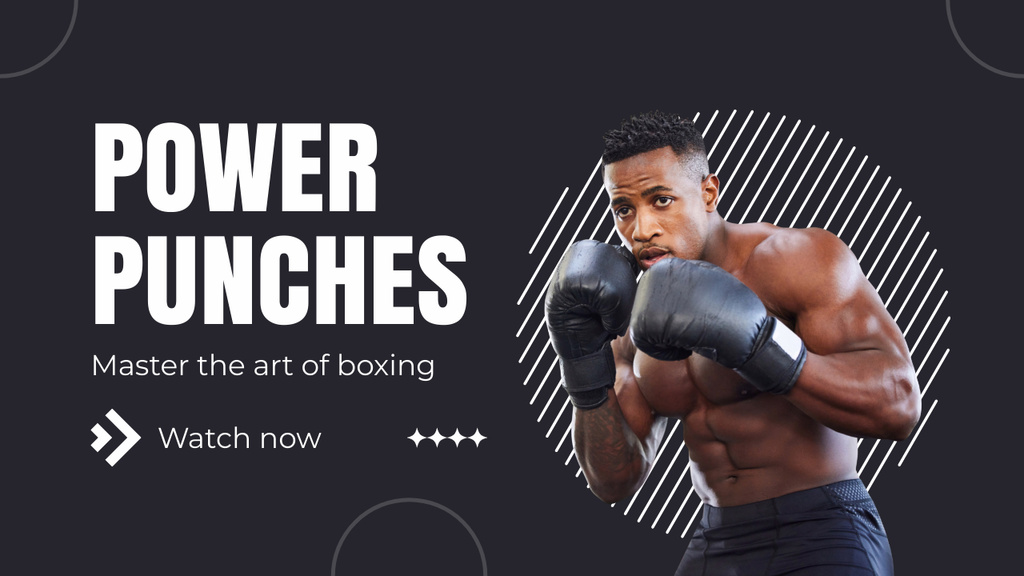 Learn How To Master The Art Of Boxing Youtube Thumbnail – шаблон для дизайна