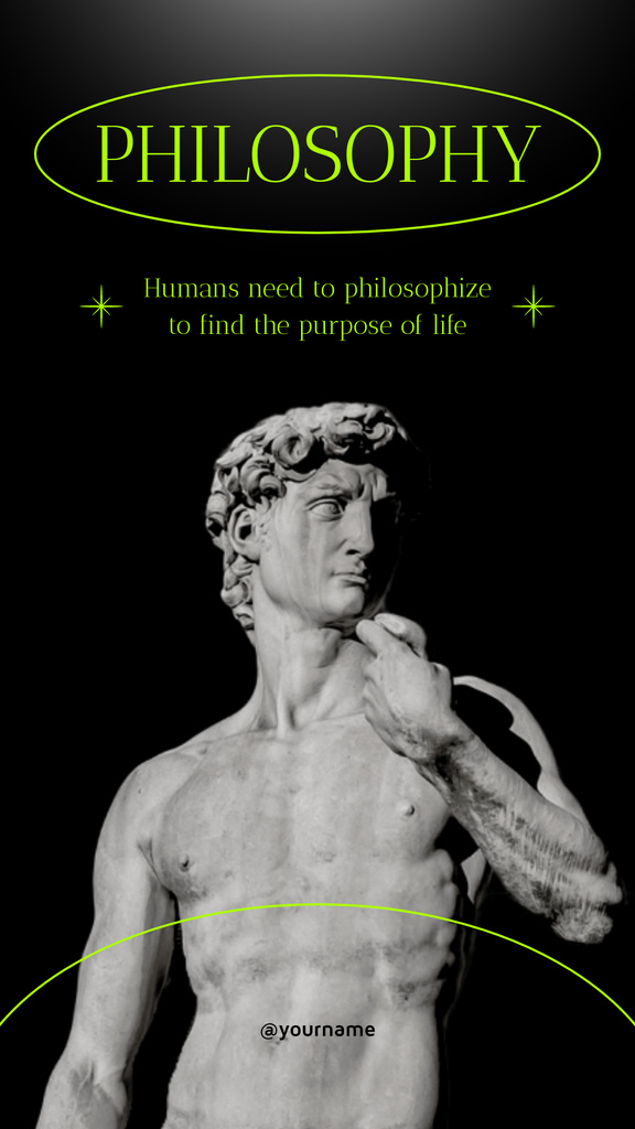People Need Philosophy Instagram Story Modelo de Design
