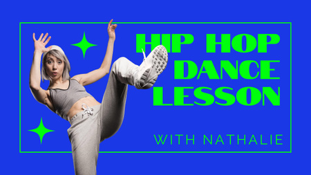 Ontwerpsjabloon van Youtube Thumbnail van Hip Hop Dance Lesson
