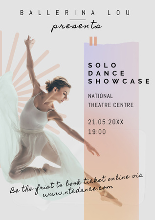Solo Dance Competition Ad Flyer A7 Design Template