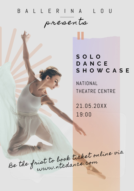 Solo Dance Competition Ad Flyer A7デザインテンプレート