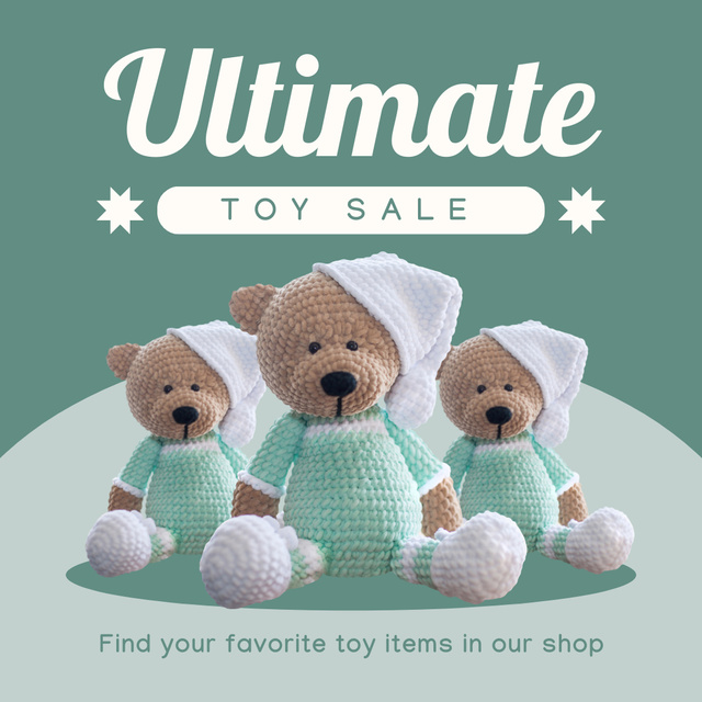 Ontwerpsjabloon van Instagram AD van Ultimate Toy Sale