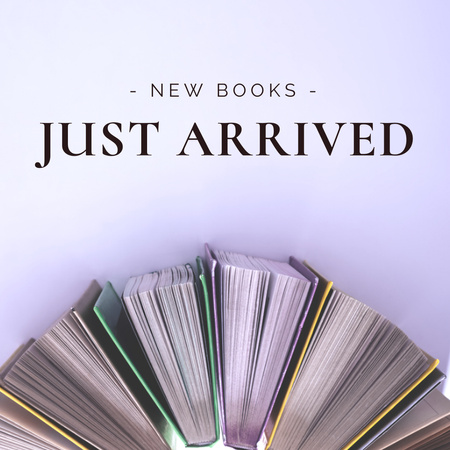 Plantilla de diseño de Anuncio de nueva llegada de libros Instagram 