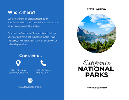 Platilla de diseño Travel Tour Offer to California National Park Brochure 8.5x11in Bi-fold