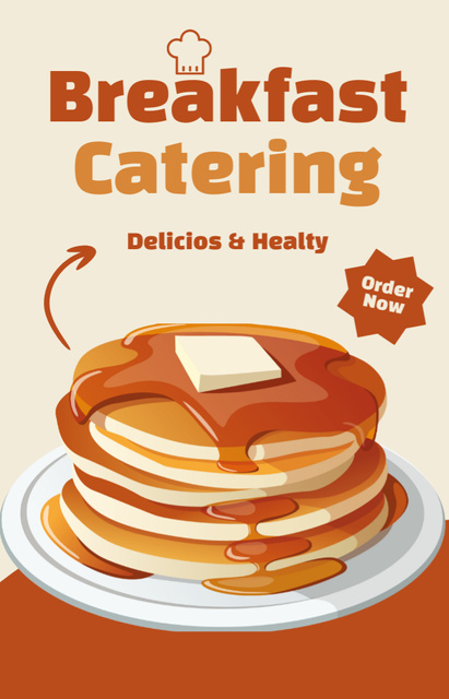 Order Breakfast Catering with Delicious Pancakes IGTV Cover Design Template