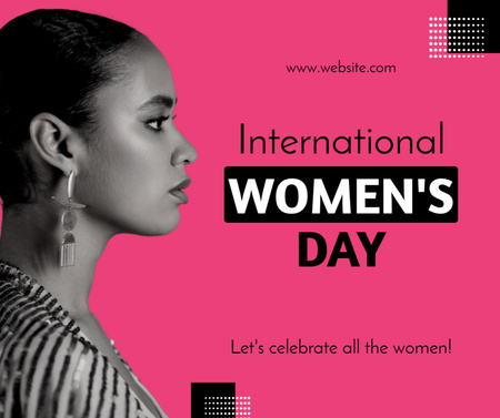 Celebration of International Women's Day Facebook Design Template