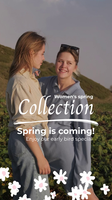 Female Collection For Spring Outfits Offer TikTok Video Design Template
