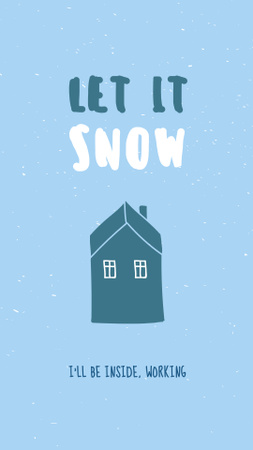 Designvorlage Cute Winter Inspiration für Instagram Story