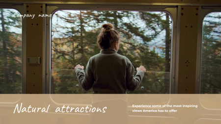 Woman is admiring Nature View Full HD video Design Template