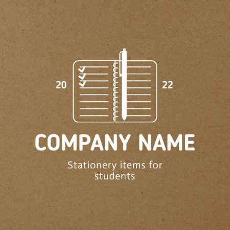 Educational Equipment Offer on Brown Animated Logo Design Template