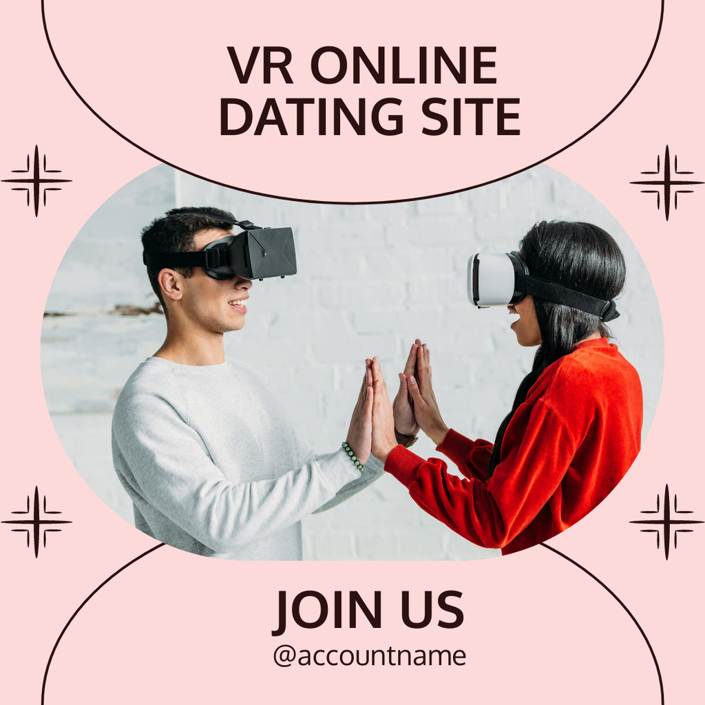 VR Dating App Instagram – шаблон для дизайна