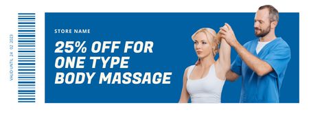 Body Massage Discount Coupon Design Template