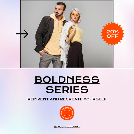 New Series Of Clothing Instagram Design Template