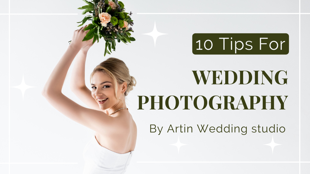 Wedding Photo Studio Ad Youtube Thumbnail – шаблон для дизайну