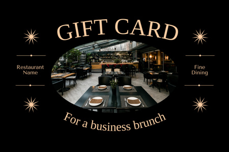 Special Offer on Business Brunch Gift Certificate Design Template