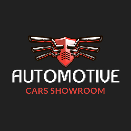 Ontwerpsjabloon van Logo 1080x1080px van Cars Showroom Ad