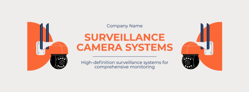 High-Definition Cams for Surveillance Facebook cover Tasarım Şablonu