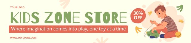 Modèle de visuel Kids Zone Store Offer - Ebay Store Billboard