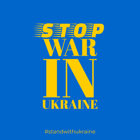 Heightened Awareness about the War in Ukraine Instagram Šablona návrhu