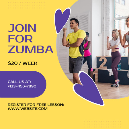 Offer of Joining to Zumba Class Instagram Design Template