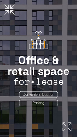 Convenient Office And Retail Space For Lease Offer TikTok Video Design Template