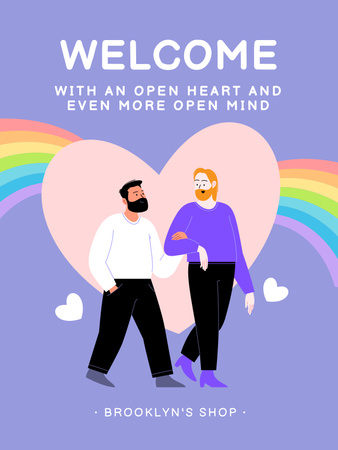 LGBT Community Invitation Poster US Design Template