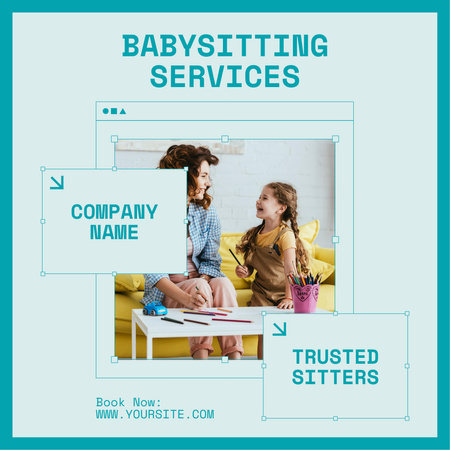 Platilla de diseño Trusted Babysitting Services for Your Family Instagram